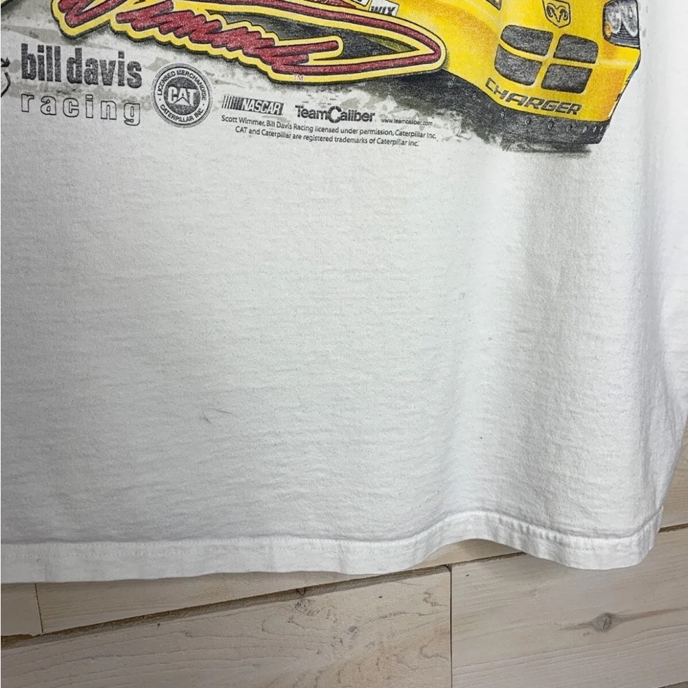 Vintage Scott Wimmer 22 Caterpillar Bill Davis Racing NASCAR TShirt - Picture 4 of 5
